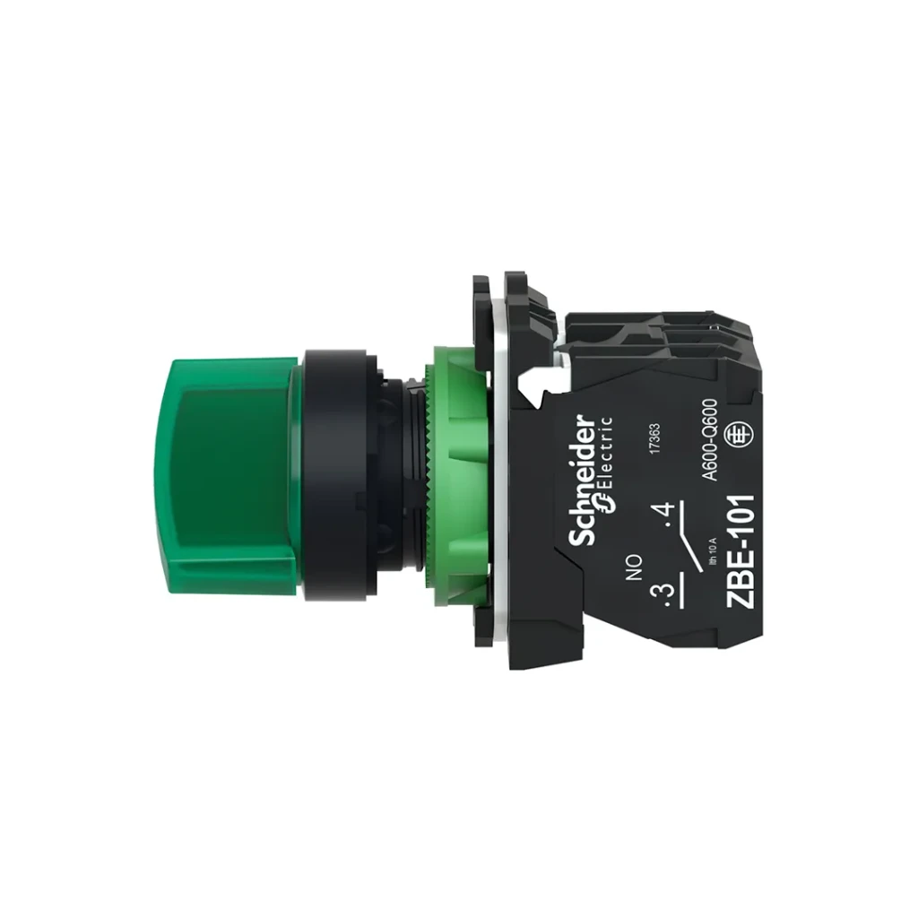 Тумблер schneider-electric xb5ak123m5 2p 230 в 10 a ip66 зелёный 2