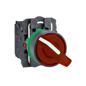 Întrerupător schneider-electric xb5ak124b5 2p 230 v 10 a ip69 roșu