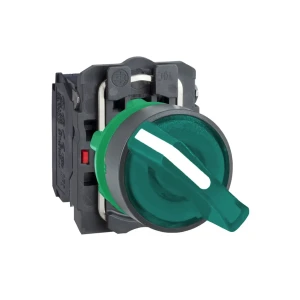 Întrerupător schneider-electric xb5ak123b5 2p 24 v 10 a ip69 verde