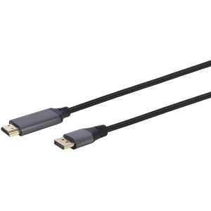 Видеокабель cablexpert cc-dp-hdmi-4k-6, displayport (m) - hdmi (m), 1,8м, чёрный