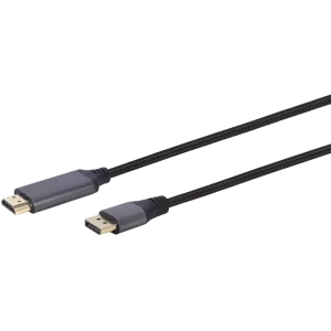 Видеокабель Cablexpert CC-DP-HDMI-4K-6, DisplayPort (M) - HDMI (M), 1,8м, Чёрный