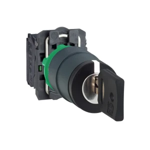 Cap selector cu cheie schneider-electric xb5ag03 3p 230 v 2 a ip69 negru