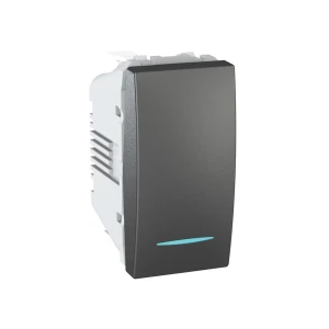 Выключатель mgu3.101.12n unica 10 a 250 в графитовый schneider-electric Thumbnail 1