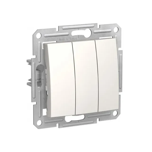 Întrerupător triplu sedna 10 a 250 v crem schneider-electric 2