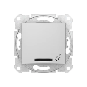 Întrerupător cu revenire și indicator luminos sedna 10 a 250 v aluminiu schneider-electric