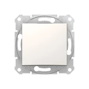 Выключатель одноклавишный sdn0100123 sedna 10 a 250 в кремовый schneider-electric