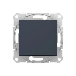 Выключатель одноклавишный sdn0100170 sedna 10 a 250 в графитовый schneider-electric