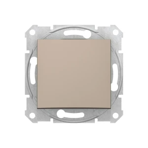 Выключатель одноклавишный sdn0100168 sedna 10 a 250 в титановый schneider-electric