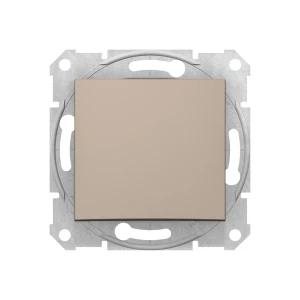 Выключатель одноклавишный sdn0700168 sedna 10 a 250 в титановый schneider-electric