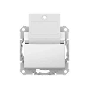 Переключатель карточный sedna 10 a 250 в белый schneider-electric