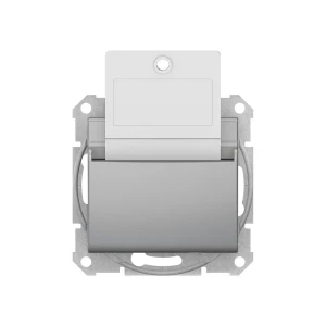 Переключатель карточный sedna 10 a 250 в алюминий schneider-electric