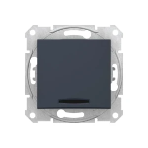 Выключатель одноклавишный с индикатором sdn1400170 sedna 10 a 250 в графитовый schneider-electric