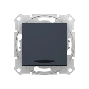 Выключатель одноклавишный проходной sdn1500170 sedna 10 a 250 в графитовый schneider-electric Thumbnail 1