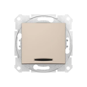 Переключатель одноклавишный перекрёстный sedna 10 a 250 в титановый schneider-electric