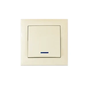 Întrerupător unitar cu indicator rosa 10 a 220 - 240 v crem elmos