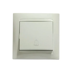 Întrerupător unitar cu revenire jasmin 10 a 230 v alb elmos