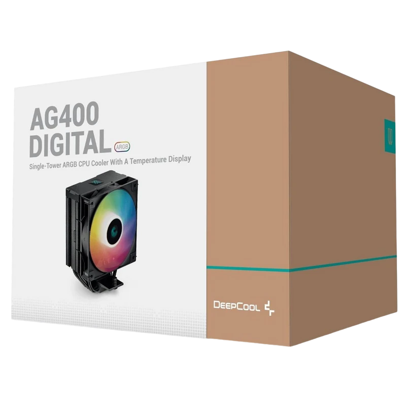 Кулер для процессора deepcool ag400 digital bk argb 9