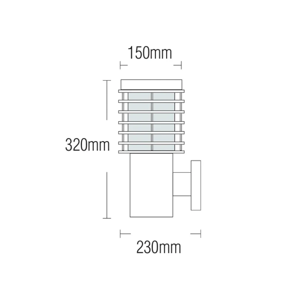 Corp de iluminat palmiye-2 100 w e27 220 - 240 v ip44 horoz 2