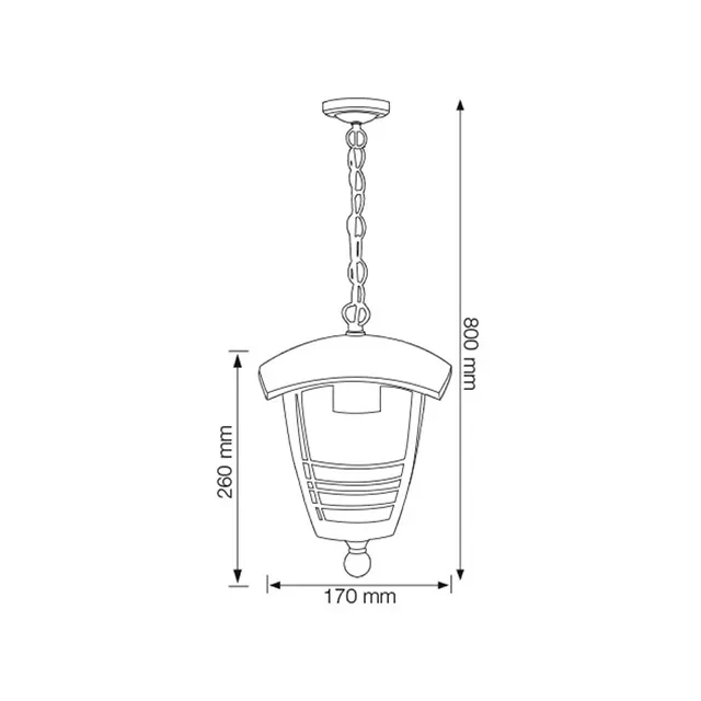 Corp de iluminat nar-2 60 w e27 220 - 240 v ip44 horoz 2