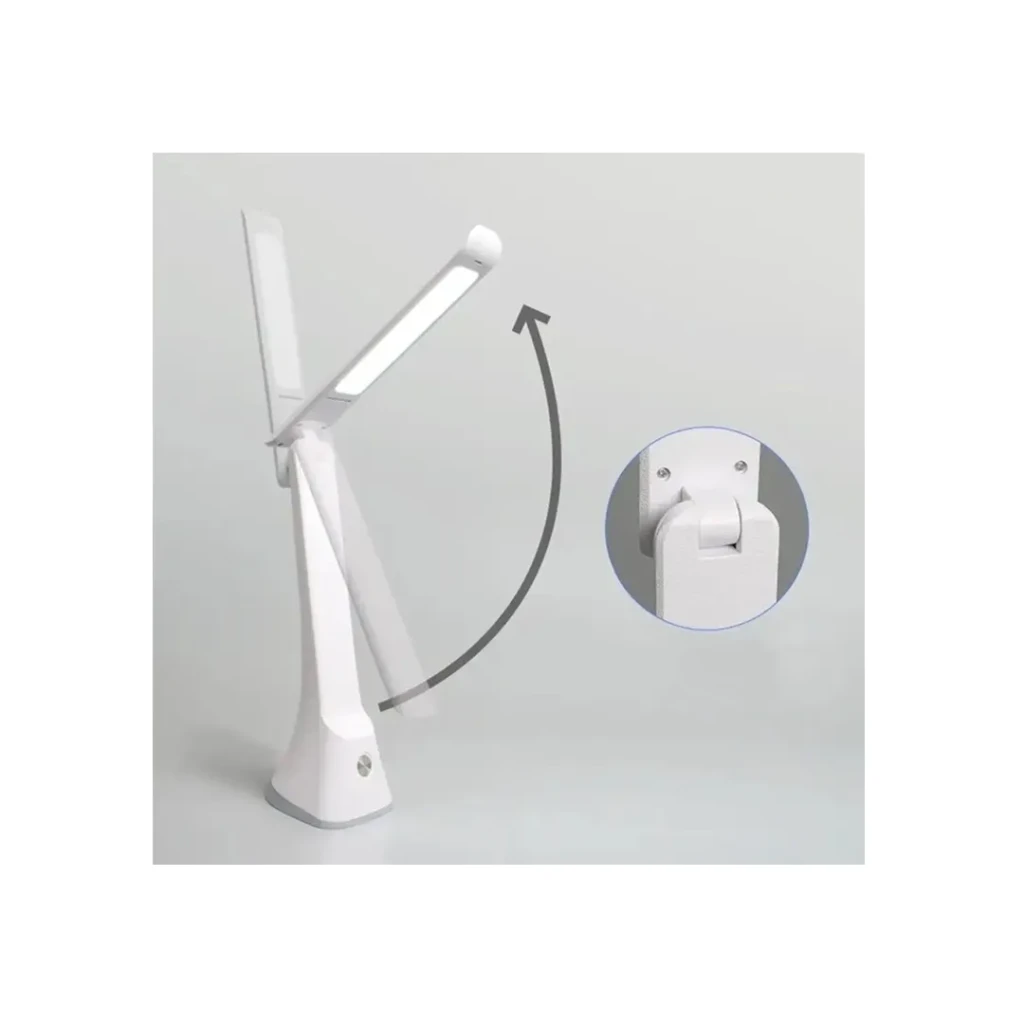 Настольная светодиодная лампа hltl014 7 вт 220 - 240 в led белый/чёрный elmos 3