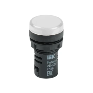 Lampă signal iek ad22-ds 1p 230 v 20 ma ip40 alb Thumbnail 1