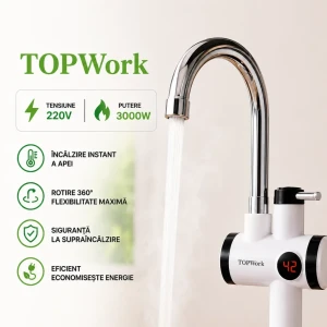 Электрический кран мгновенного нагрева воды topwork nr 3
