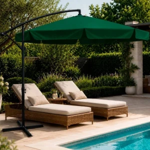 Umbrelă de grădină 350 cm verde