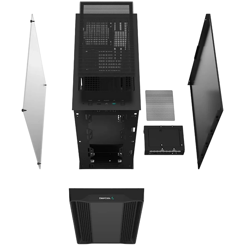 Компьютерный корпус deepcool cc560 limited v2, midi-tower, без блока питания, чёрный 4