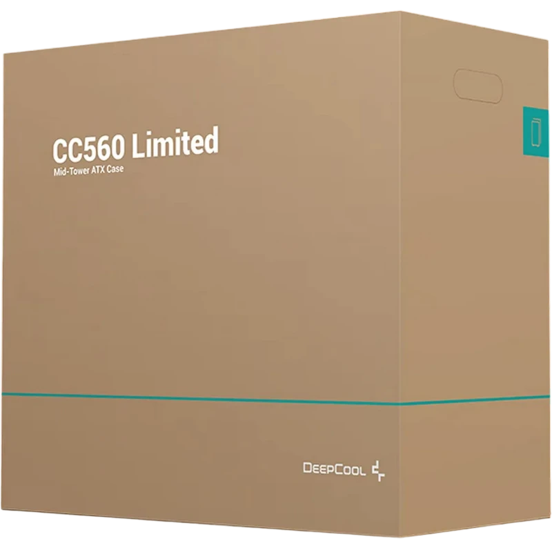 Компьютерный корпус deepcool cc560 limited v2, midi-tower, без блока питания, чёрный 12
