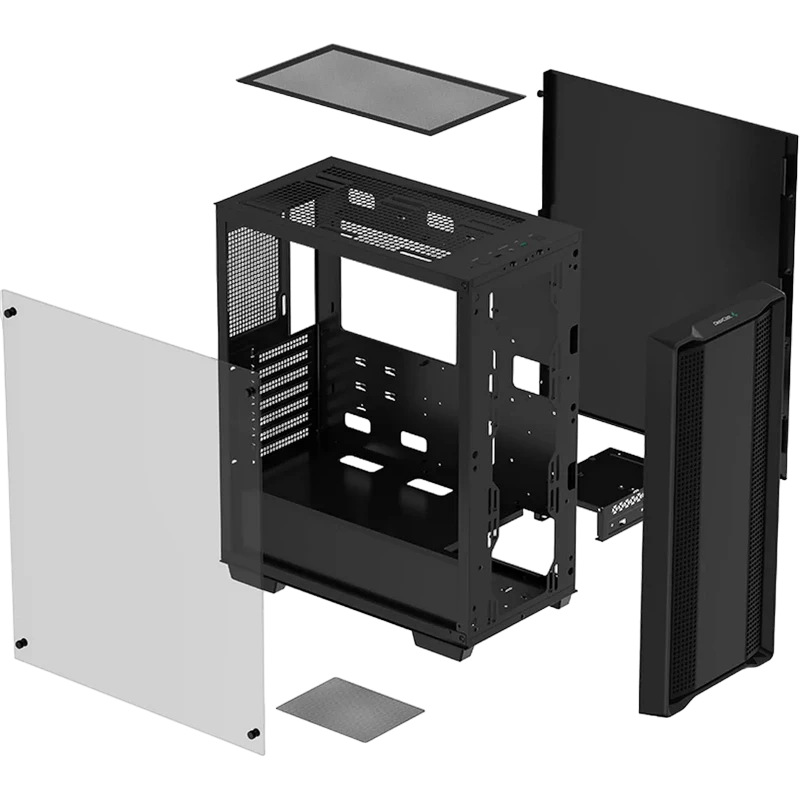 Компьютерный корпус deepcool cc560 limited v2, midi-tower, без блока питания, чёрный 13