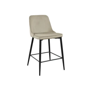 Scaun de bar clasic small~beige hlr7+black legs