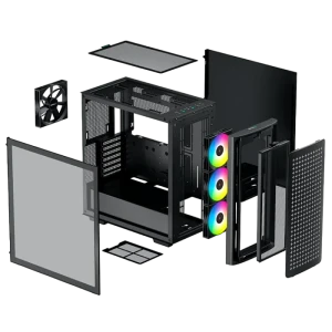 Carcasă pc deepcool ck560, midi-tower, atx ps2 , negru Thumbnail 10