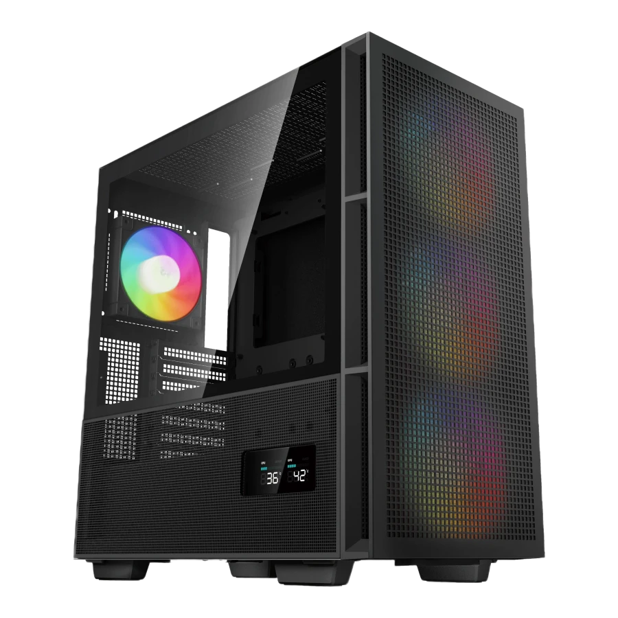 Carcasă pc deepcool ch560 digital, midi-tower, fără psu, negru 6