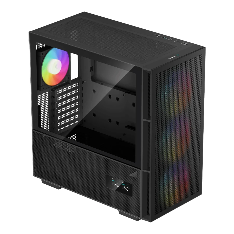 Carcasă pc deepcool ch560 digital, midi-tower, fără psu, negru 5
