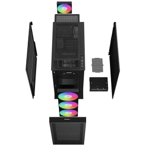 Carcasă pc deepcool ch560 digital, midi-tower, fără psu, negru Thumbnail 8