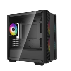 Компьютерный корпус Deepcool CC360 ARGB, Midi-Tower, Без блока питания, Чёрный