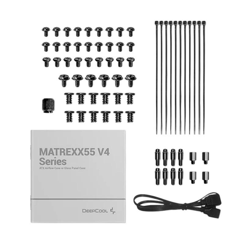 Carcasă pc deepcool matrexx 55 mesh v4, midi-tower, fără psu, negru 3