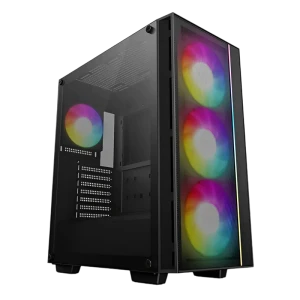 Компьютерный корпус deepcool matrexx 55 mesh v4, midi-tower, без блока питания, чёрный