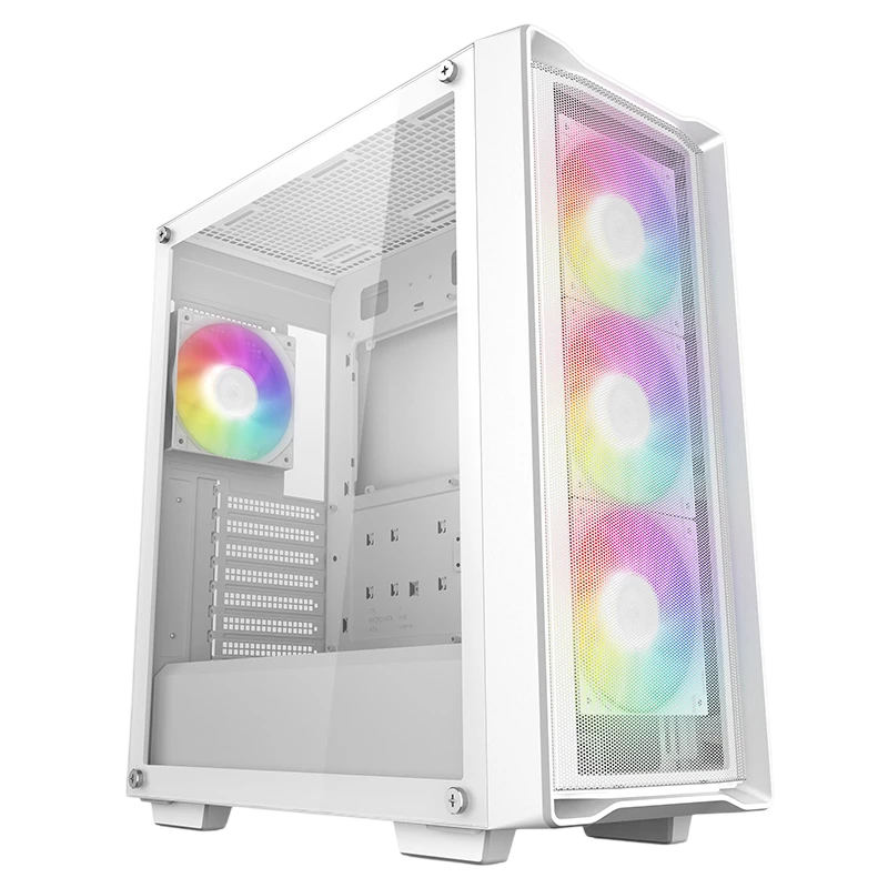 Компьютерный корпус deepcool cc560 mesh v2 wh, midi-tower, без блока питания, белый 5