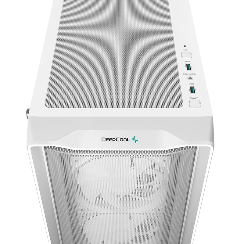 Компьютерный корпус deepcool cc560 mesh v2 wh, midi-tower, без блока питания, белый 3