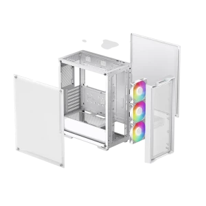 Компьютерный корпус deepcool cc560 mesh v2 wh, midi-tower, без блока питания, белый Thumbnail 8