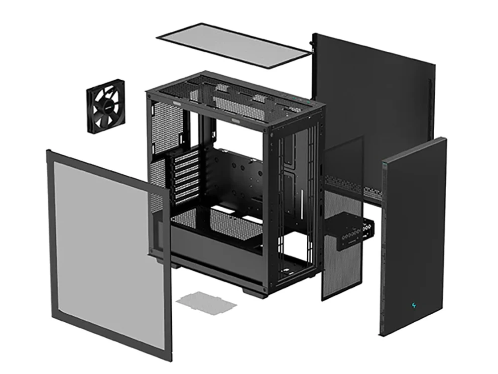 Компьютерный корпус deepcool ch510, midi-tower, atx ps2 , чёрный 2