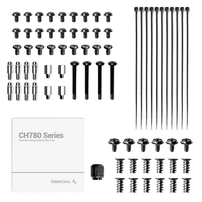 Компьютерный корпус deepcool ch780, full-tower, без блока питания, чёрный 7