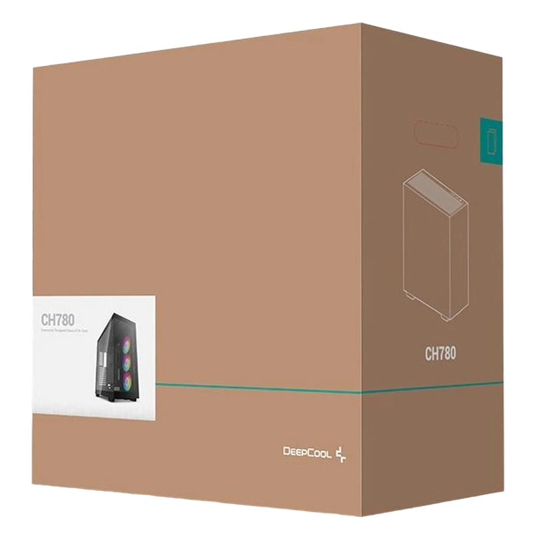Компьютерный корпус deepcool ch780, full-tower, без блока питания, чёрный 3