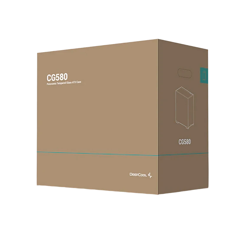 Компьютерный корпус deepcool cg580, midi-tower, без блока питания, чёрный 2