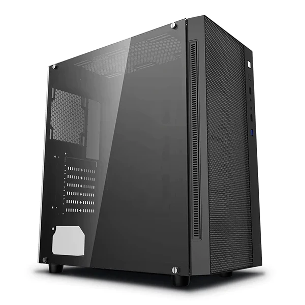 Компьютерный корпус deepcool matrexx 55 mesh, midi-tower, без блока питания, чёрный 10