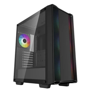 Компьютерный корпус Deepcool CC560  ARGB V2, Midi-Tower, Без блока питания, Чёрный