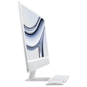 Computer all-in-one apple imac a2874, 24", m3 with 8-core cpu and 8-core gpu, 16gb/512gb, macos sonoma, argintiu Thumbnail 2