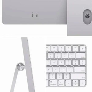 Computer all-in-one apple imac a2874, 24", m3 with 8-core cpu and 8-core gpu, 16gb/512gb, macos sonoma, argintiu Thumbnail 4