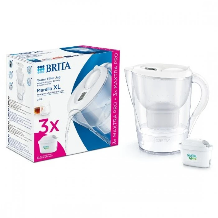 Brita marella xl (alb) 3 cart. filtru cana 3
